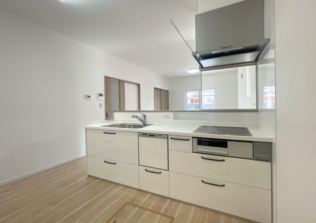 北九州市の建売住宅 掃除しやすいキッチン設備 施工事例