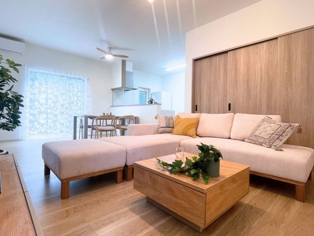 北九州市の建売住宅 リビング施工事例